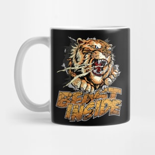 Beast Inside Tiger Head Mug